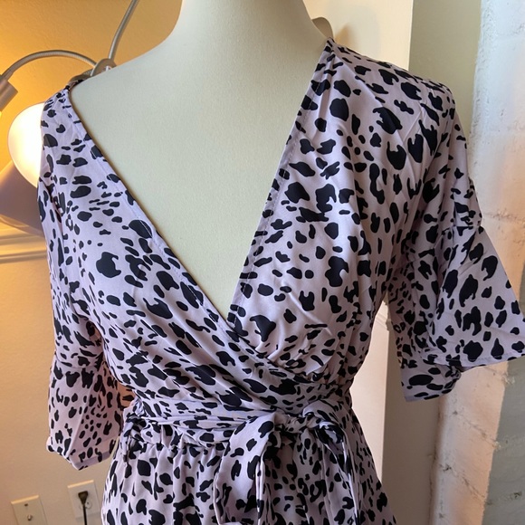 Gorgeous black-and-tan leopard print dresses NWT - Picture 6 of 8